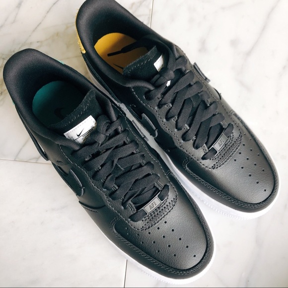 Air force 1 black leather - Picture 5 of 8